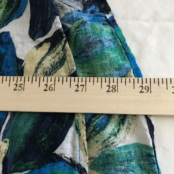 TIME and TRU Linen Button Down Tropical Floral Shirt Women’s Size XL Size 2X - Picture 15 of 15